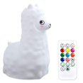 thumbnail image 1 of Lámpara de noche de silicona Afortunado para niños 7 colores control remoto alpaca, 1 of 5