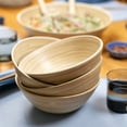 thumbnail image 4 of Lexa Bamboo 8 Piece Plate & Salad Bowl Set, Natural, 4 of 5