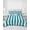 Turquoise, variant on Quilts Twin Size, Teal Striped Soft Comforter Bedding Set for Bed, Simple Art Vertical Stripe Farmhouse Lightweight Quilted Bedspread with Pillow Cover(2 Pieces) for All Season, 68x86 Inch