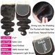 thumbnail image 4 of mechones de pelo con cierre LUCASHA Body Wave 45 50 55 cm + 40 cm, 4 of 7