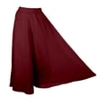 thumbnail image 5 of Women's Culottes Linen Wide Leg Pants Elastic Waist Casual Palazzo Trousers Women Linen Pants Color Red Size M, 5 of 8