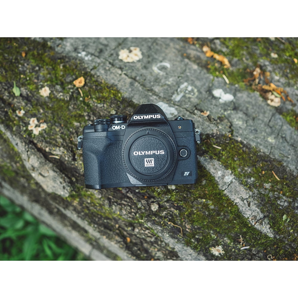 OM Systems Olympus OM-D E-M10 Mark IV 20MP Digital Camera Body; Black (V207130BU000)