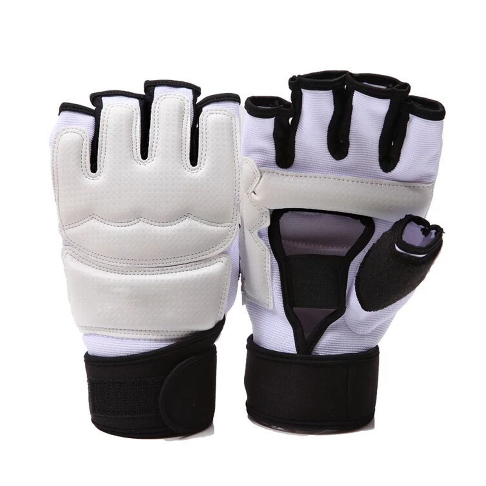 Half Finger Boxing Gloves Karate Taekwondo Mitt Protector For Kids Gloves TO 