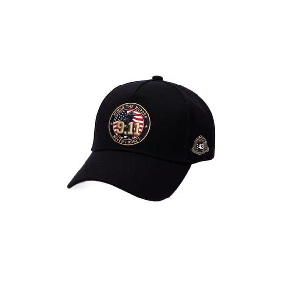 WULMLEO Unisex 9/11 Incident Hats 911 Memorial We Will Never Forget Hat Men Women American Flag Patriotic Baseball Caps A One Size