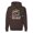 Brown, variant on Funny Neon Sloth | Dean Russo Art Animal Lover Unisex Hoodie Sweatshirt, Brown, 3XL