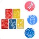 thumbnail image 2 of WORGEOUS 5 unids Pintura Stencils Niños Pintura Asistente Herramienta Niños Pintura Plantillas DIY Craft Stencil, 2 of 8