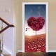 thumbnail image 4 of Etiqueta engomada de la puerta, 2 piezas Árbol del corazón - Etiqueta D Etiqueta adhesiva extraíble para puerta Calidad inigualable, 4 of 9