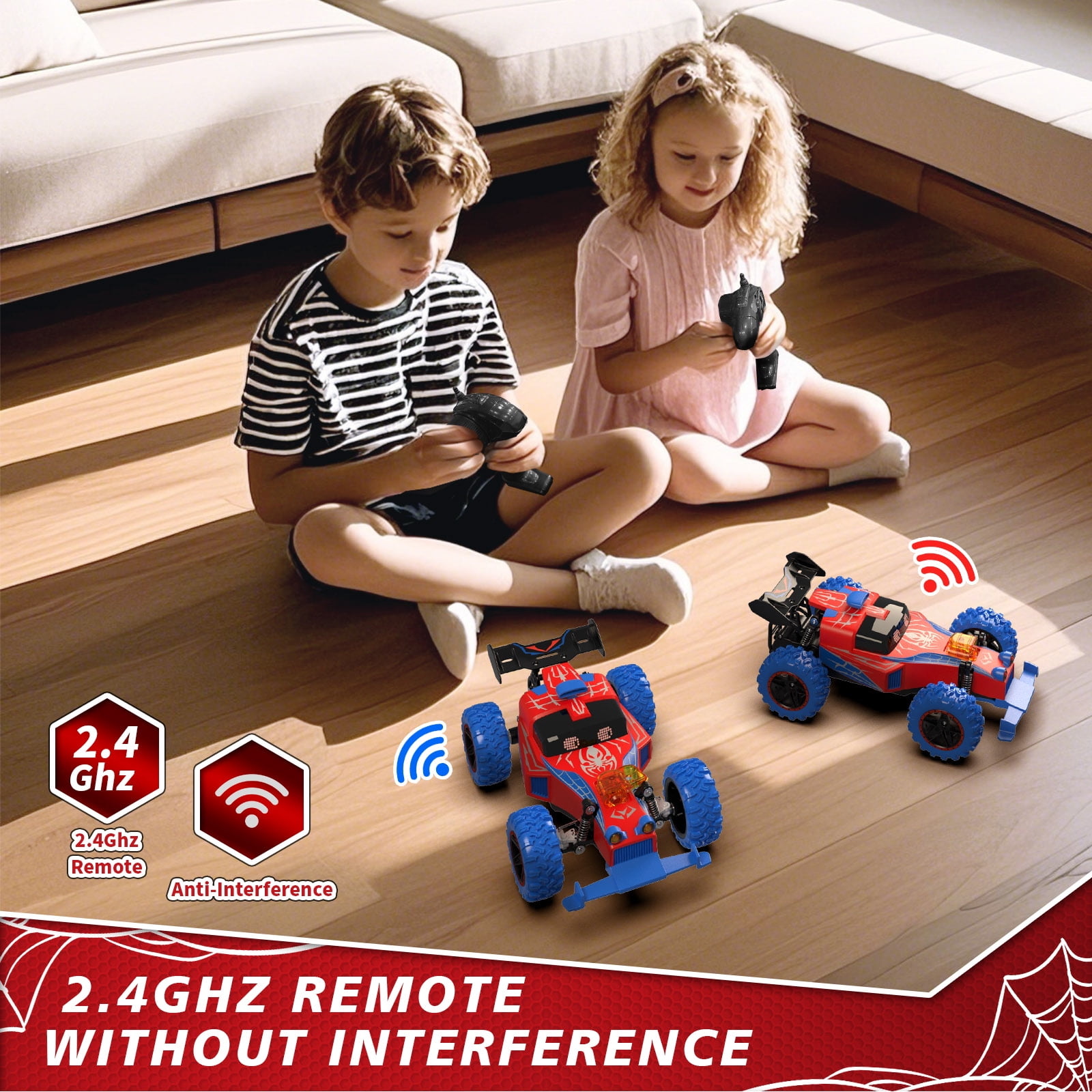 Gmdisc Remote Control Car, 1:18 High Speed RC Cars, 20+ km/h Toy for Boys & Girls Christmas Birthday Gifts for Kids