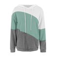 thumbnail image 6 of Halloween Sweatshirts for Women Winter Fall Relaxed Fit Hooded Long Sleeve Puff Drop Shoulder Drawstring Graphic Hoodie Cotton Hoodies Hoodie(Light Green,M), 6 of 6