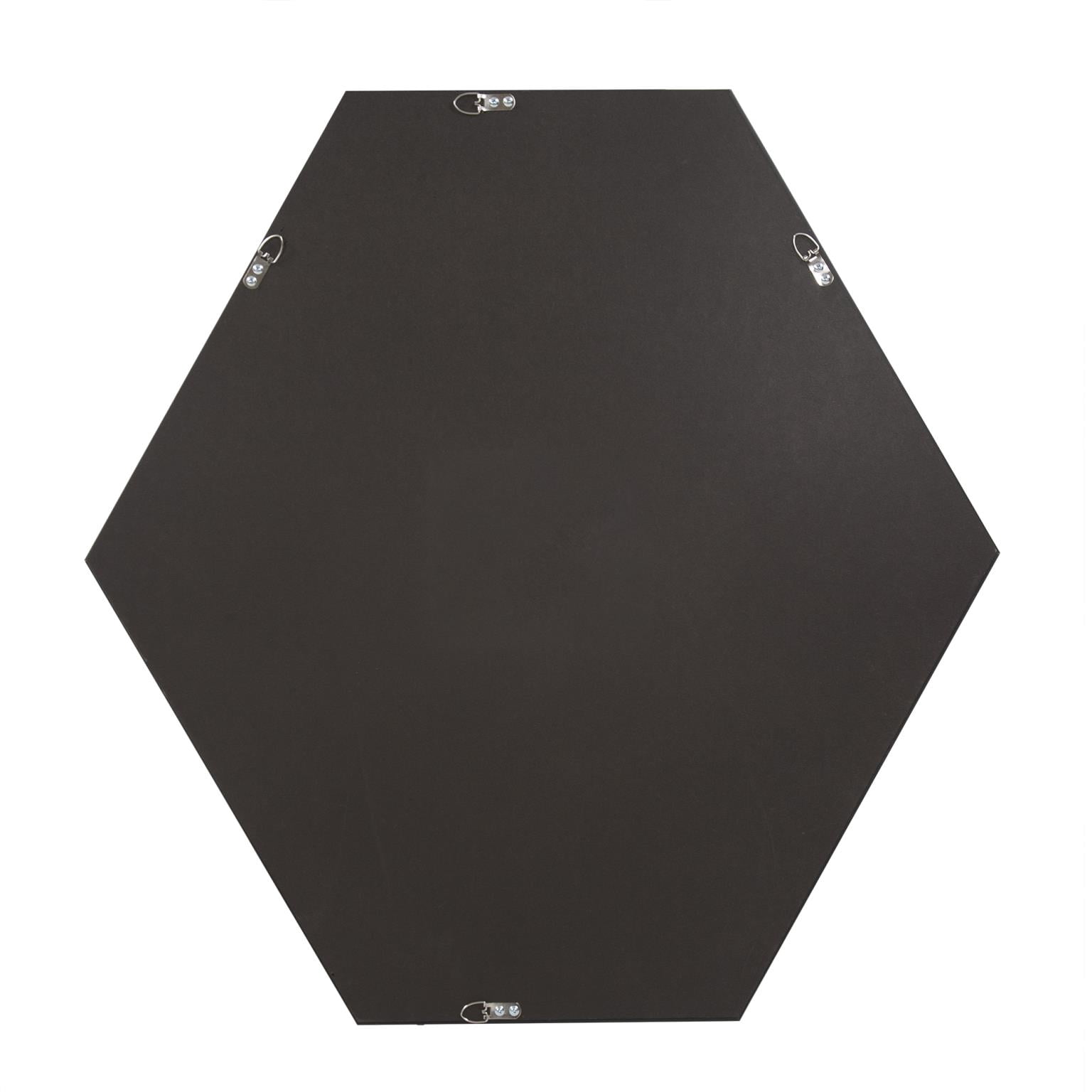 Tyler Dillon Graphite Foil Hexagonal Wall Mirror - 30"W x 30"H