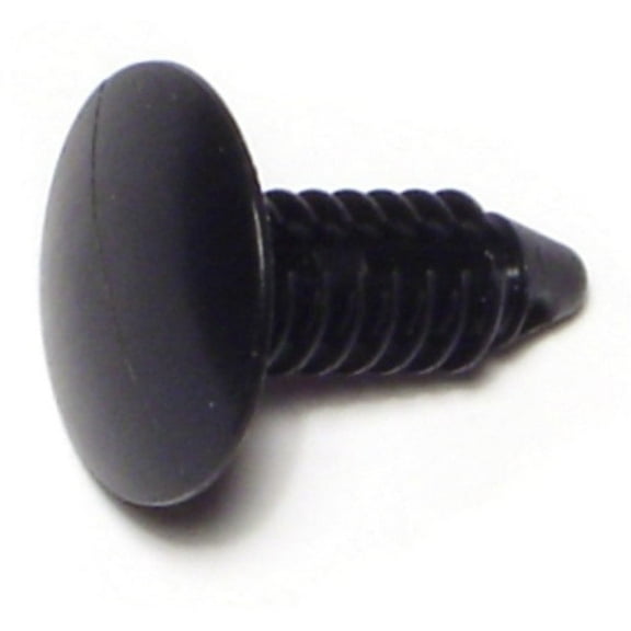 1/4" x 0.8" Black Plastic Hole Flex Retainers PSC-062