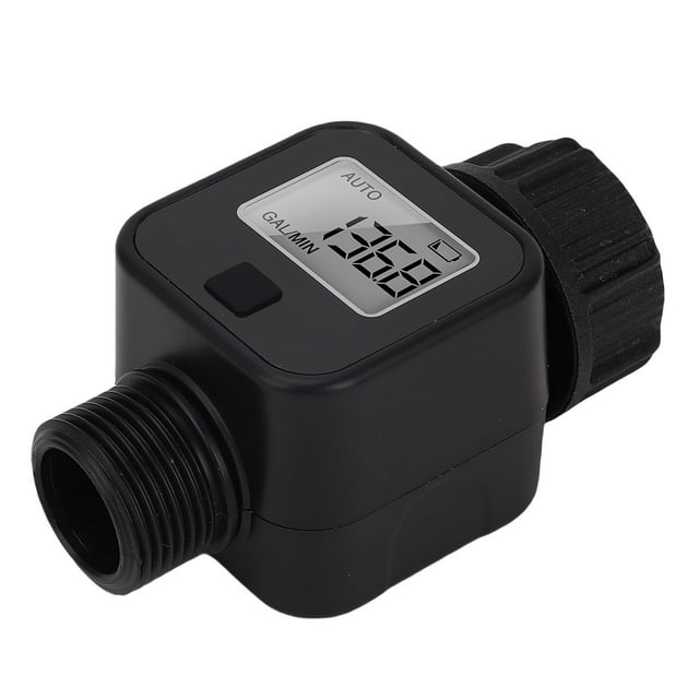 Medidor de FluJo de Agua Digital, Pantalla LCD HD de 3/4 Pulgadas de Hilo A Macho Medidor de Flujo de Agua Para Jardín