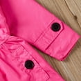 thumbnail image 6 of Lindreshi Winter Coats for Toddler Girls and Boys Toddler Kids Baby Girl Long Sleeve Solid Ruched Hooded Windproof Coat Outwear, 6 of 9