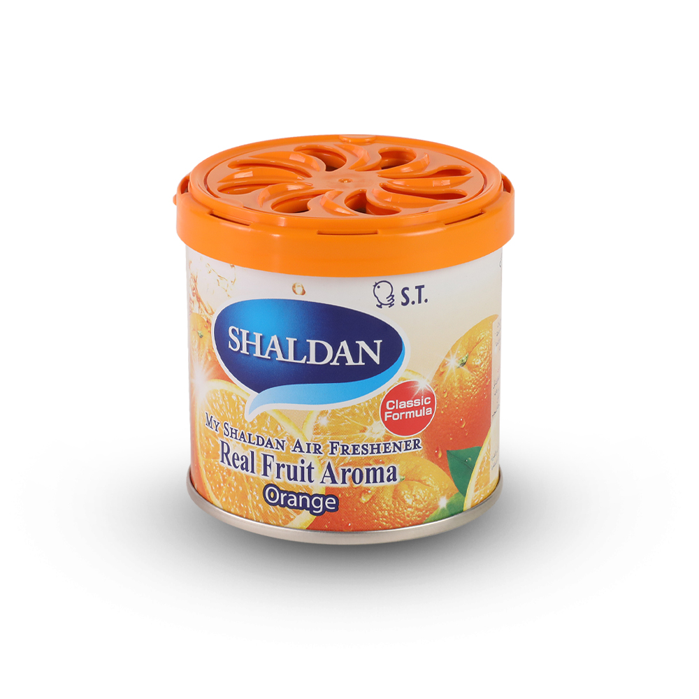 My Shaldan Limonene Orange Fruit Scent Air Freshener Car/Home Gel Steel Can 80g