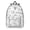 Basketball and Hoop, variant on Basketball and Hoop White Pattern Backpack for School, Cute School Bag with Adjustable Shoulder Straps and Padded Back, 15.7"x11.8"x5.5"