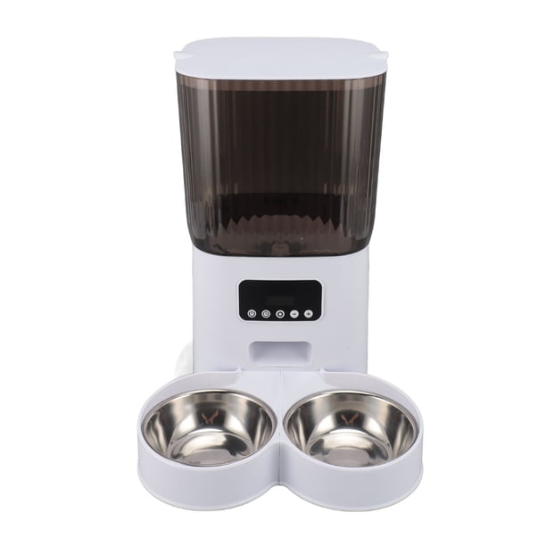 Alimentador Automático Para Mascotas De 5 Litros De Capacidad, Comederos Para Perros Y Gatos Desmontables Con Control Remoto De Porciones Por Aplicación, Dispensador