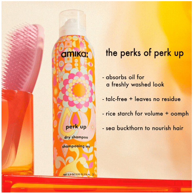 amika perk up talc-free dry shampoo, 9.5oz