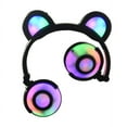 thumbnail image 2 of TechComm K9 Portable Panda Ear Glowing and Blinking LED Headphones, 2 of 6