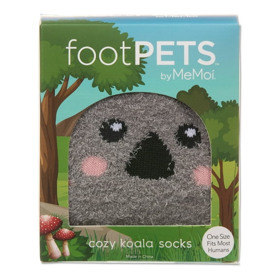 MeMoi Women's Foot Pet Koala Crew Socks - Womens - Female, One Size, Coral