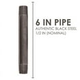 thumbnail image 2 of Ldr .50in. X 6in.  Black Steel Nipples  30012X6, 2 of 8