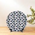 thumbnail image 6 of Balery Graduation Hats Print Bone China Decorative Plate Ceramic Dinner Plates Art Crafts with Display Stand-10in, 6 of 6