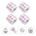 thumbnail image 3 of 4 Rolls Christmas Pattern Facial Tissues Napkins Novelty Toilet Papers, 3 of 9