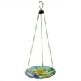 thumbnail image 2 of Alpine Corporation Hanging Glass Bird Feeder with Flowers & Dragonfly, Multicolor, 2 of 3