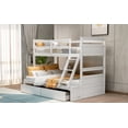 thumbnail image 3 of [US IN STOCK] Twin over Full Bunk Bed with Storage - White(OLD SKU :LP000022AAK), 3 of 9
