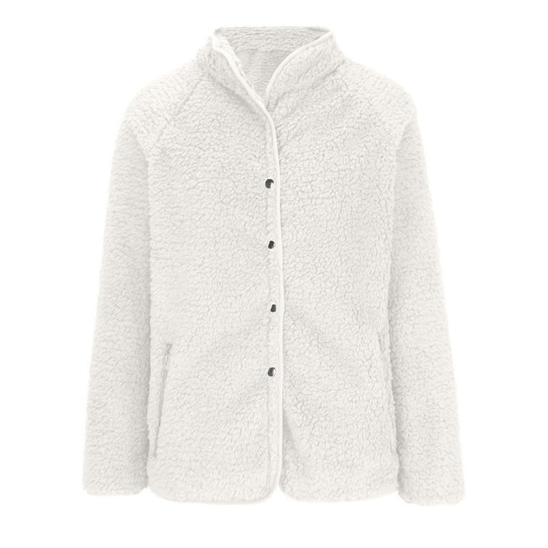 White clearance fleece cardigan