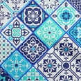 thumbnail image 1 of oneOone Cotton Cambric Blue Fabric Abstract Traditional Sewing Fabric By The Yard Printed Diy Clothing Sewing Supplies 56 Inch Wide, 1 of 6