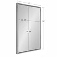 thumbnail image 7 of Kate and Laurel Evans Modern Framed Floating Wall Mirror, 24" x 36", Silver, Contemporary Chic Accent Mirror, 7 of 7