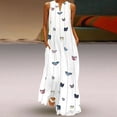 thumbnail image 3 of Guieoi Summer Dresses 2023 Women Vintage Daily Casual Sleeveless Striped Printed Summer Dress Dresses for Women 2023 Lightning of Today Prime, 3 of 8