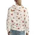 thumbnail image 7 of Disketp Cute Squirrel Womens Casual Hoodies Crew Neck Long Sleeve Sweatshirts Pullover Tops-Medium, 7 of 7