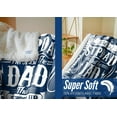 thumbnail image 5 of Gifts for Dad, Dad Gifts Blanket from Daughter Son, Gifts for Dad Who Wants Nothing, Best Dad Ever Gifts Flannel Throw 127cm*152cm, No.1 Dad, 5 of 5