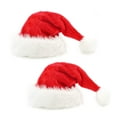 thumbnail image 5 of Plush Santa Hat, Multiple Sizes (Adult/Kid/Baby), Soft Polyester, Big Hair Ball, Durable Christmas Decor, 5 of 5