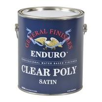 General Finishes Enduro Clear Poly Topcoat, Satin, Gallon