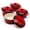 Crimson Ombre, variant on Kook Ceramic Mini Cocotte Set, 12 Oz, Set of 4, Swiss White