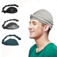 thumbnail image 1 of 9 Color Turban For Men Satin, Wave Cap, Unisex, Men Headwear, Head Wrap, Durag, 1 of 4