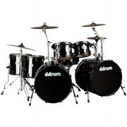 ddrum Journeyman 7-Piece Double Bass Drumset w/ Hardware - Midnight Black