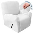 thumbnail image 6 of AIGIA Recliner Stretch Sofa Slipcover 1 Seat Recliner Chair Cover with Side Pocket Soft Checked Jacquard Fabric, 6 of 10