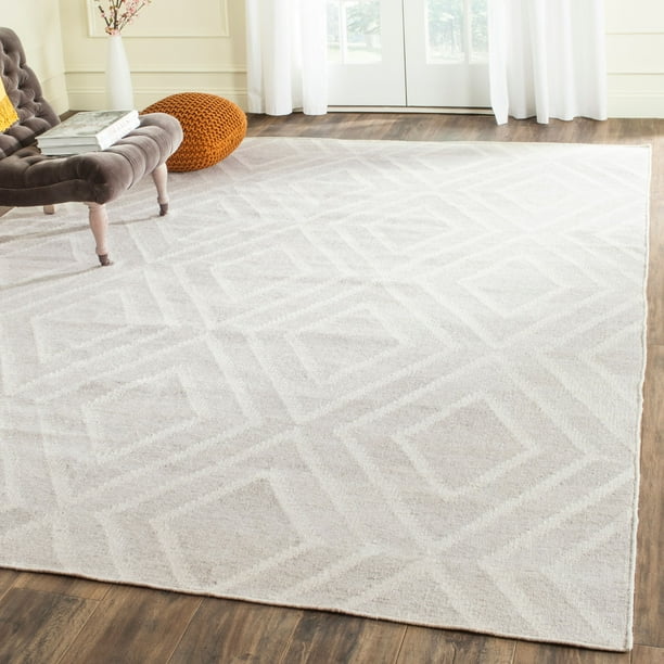 SAFAVIEH Kilim Lorcan Geometric Diamonds Area Rug, Ivory, 8' x 10