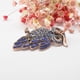 thumbnail image 5 of Broches de cristal vintage jinwen azul Broche de cristal de búho, 5 of 6
