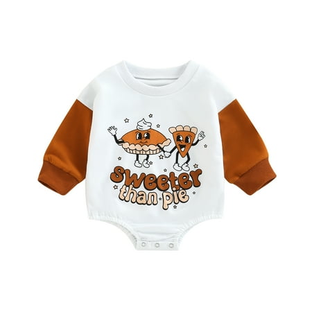 

Meihuida Baby Boys Patchwork Romper Long Sleeve O Neck Letter Cartoon Print Romper