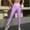 Purple, variant on Qulqfy Fall Leggings for Women Gray Compression Workout Yoga Butt Lifting Tummy Control High-Waisted Leggings Comfy Pants Women L