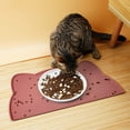 thumbnail image 4 of Pet Silicone Food Mat Portable Waterproof Leak-proof Non-slip Feeding Mats Bowl Pad for Cats Dogs, 4 of 8