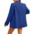 thumbnail image 3 of Long Sleeve Women Solid Color One Button Work Office Lady Blazer Suit, 3 of 5