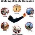 thumbnail image 6 of 2 Pairs UV Protection Cooling Arm Sleeves for Men and Women UPF 50 Sun Sleeve, 6 of 6