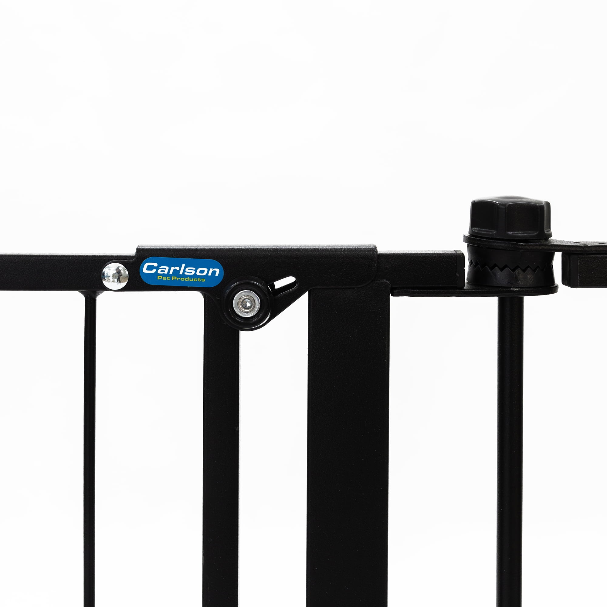 Carlson Extra Tall Heavy-Duty Pet Gate and Pen, 36-inch x 144-inch, Weather-Resistant, Walk Through Door, Black