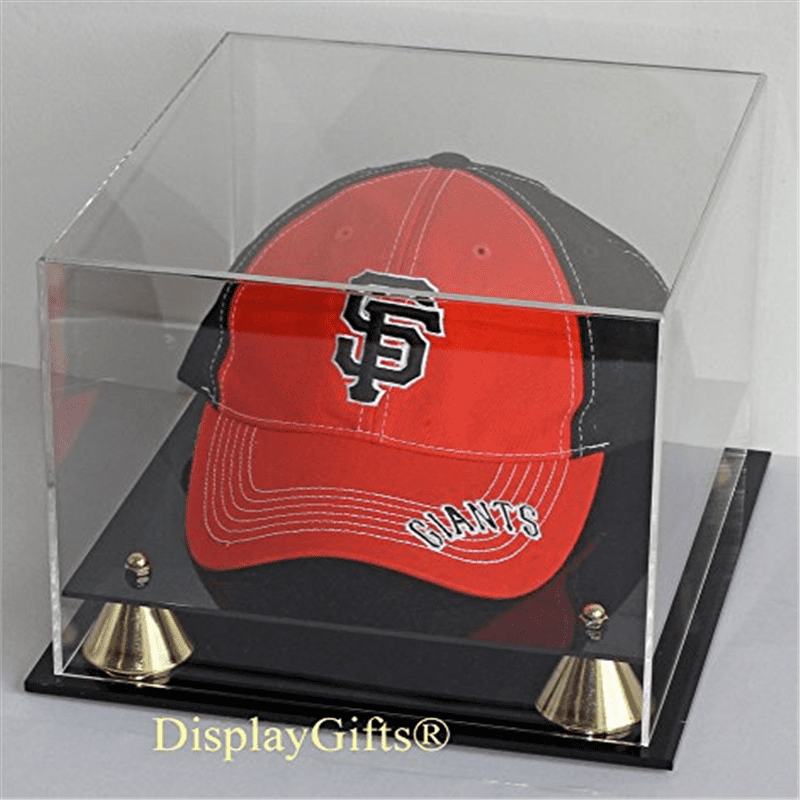 DisplayGifts® Acrylic Baseball Cap / Hat Display Case Stand, UV