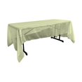 thumbnail image 1 of LA Linen TCOrgz60X126-SageO19 Sheer Mirror Organza Rectangular Tablecloth, Sage - 60 x 126 in., 1 of 4